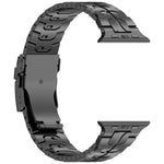 분리형 안전 클라스프 티타늄 합금 시계 밴드, Apple Watch 46mm / 49mm / 45mm / 44mm용, Apple Watch 42mm / 41mm / 40mm / 38mm용