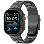 분리형 안전 클라스프 티타늄 합금 시계 밴드, Apple Watch 46mm / 49mm / 45mm / 44mm용, Apple Watch 42mm / 41mm / 40mm / 38mm용