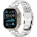 분리형 안전 클라스프 티타늄 합금 시계 밴드, Apple Watch 46mm / 49mm / 45mm / 44mm용, Apple Watch 42mm / 41mm / 40mm / 38mm용