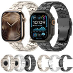 분리형 안전 클라스프 티타늄 합금 시계 밴드, Apple Watch 46mm / 49mm / 45mm / 44mm용, Apple Watch 42mm / 41mm / 40mm / 38mm용