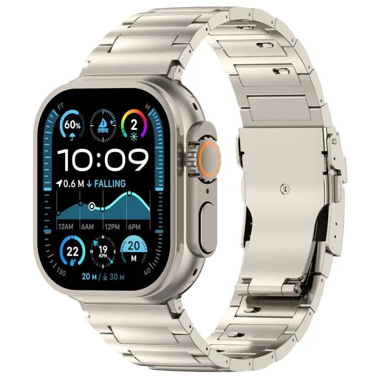 I자형 퀵 릴리스 안전 클라스프 티타늄 합금 시계 밴드, Apple Watch 46mm / 49mm / 45mm / 44mm용, Apple Watch 42mm / 41mm / 40mm / 38mm용