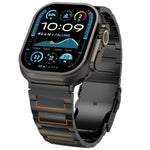 I자형 안전 클라스프 티타늄 합금 시계 밴드, Apple Watch 46mm / 49mm / 45mm / 44mm용, Apple Watch 42mm / 41mm / 40mm / 38mm용