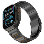 I자형 안전 클라스프 티타늄 합금 시계 밴드, Apple Watch 46mm / 49mm / 45mm / 44mm용, Apple Watch 42mm / 41mm / 40mm / 38mm용