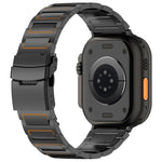 I자형 안전 클라스프 티타늄 합금 시계 밴드, Apple Watch 46mm / 49mm / 45mm / 44mm용, Apple Watch 42mm / 41mm / 40mm / 38mm용