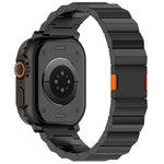 두꺼운 단일 구슬 자석 클라스프 티타늄 합금 시계 밴드, Apple Watch 46mm / 49mm / 45mm / 44mm용, Apple Watch 42mm / 41mm / 40mm / 38mm용