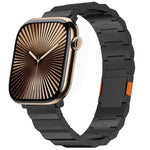 두꺼운 단일 구슬 자석 클라스프 티타늄 합금 시계 밴드, Apple Watch 46mm / 49mm / 45mm / 44mm용, Apple Watch 42mm / 41mm / 40mm / 38mm용