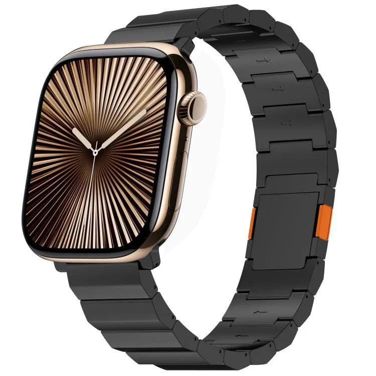 두꺼운 단일 구슬 자석 클라스프 티타늄 합금 시계 밴드, Apple Watch 46mm / 49mm / 45mm / 44mm용, Apple Watch 42mm / 41mm / 40mm / 38mm용