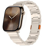 두꺼운 단일 구슬 자석 클라스프 티타늄 합금 시계 밴드, Apple Watch 46mm / 49mm / 45mm / 44mm용, Apple Watch 42mm / 41mm / 40mm / 38mm용