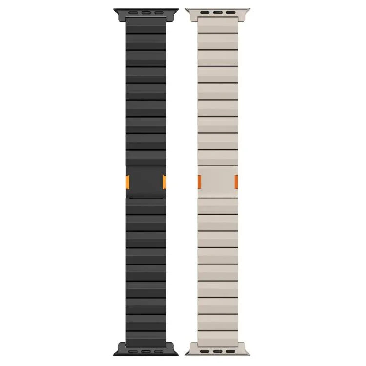 두꺼운 단일 구슬 자석 클라스프 티타늄 합금 시계 밴드, Apple Watch 46mm / 49mm / 45mm / 44mm용, Apple Watch 42mm / 41mm / 40mm / 38mm용