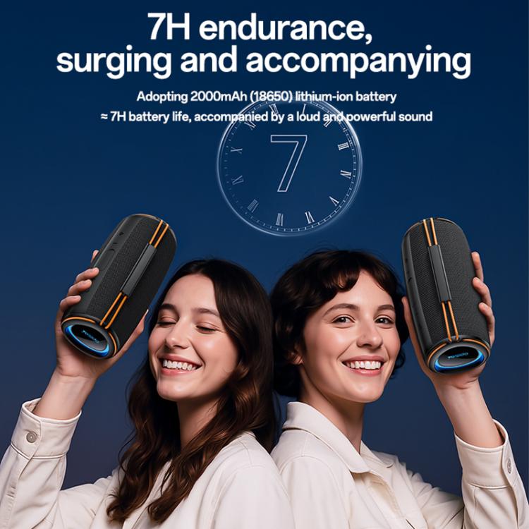 Yesido YSW38 30W 듀얼 채널 스테레오 야외용 블루투스 스피커, YSW38