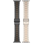 세 구슬 안전 클라스프 티타늄 합금 시계 밴드, Apple Watch 46mm / 49mm / 45mm / 44mm용, Apple Watch 42mm / 41mm / 40mm / 38mm용