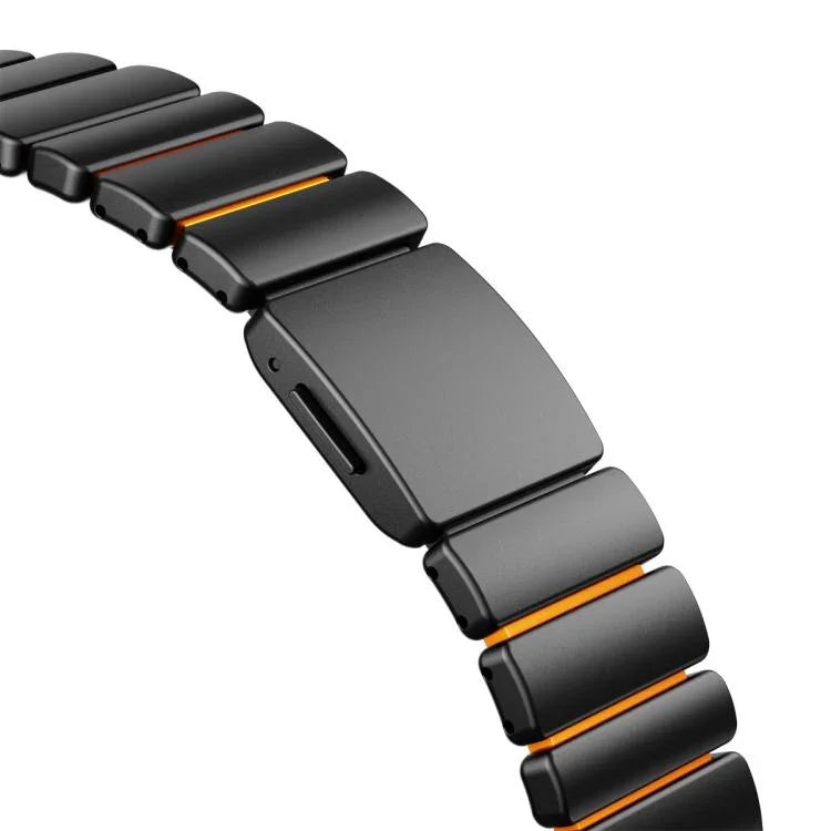 자석 노먼 버클 통합 단일 구슬 스테인리스 스틸 시계 밴드, Apple Watch 46mm / 49mm / 45mm / 44mm용