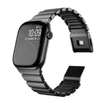 자석 노먼 버클 통합 단일 구슬 스테인리스 스틸 시계 밴드, Apple Watch 46mm / 49mm / 45mm / 44mm용