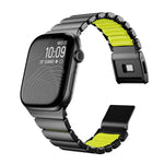 자석 노먼 버클 통합 단일 구슬 스테인리스 스틸 시계 밴드, Apple Watch 46mm / 49mm / 45mm / 44mm용