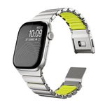 자석 노먼 버클 통합 단일 구슬 스테인리스 스틸 시계 밴드, Apple Watch 46mm / 49mm / 45mm / 44mm용