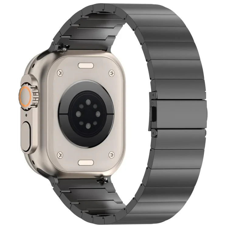 단일 구슬 퀵 릴리스 평면 버클 티타늄 합금 시계 밴드, Apple Watch 46mm / 49mm / 45mm / 44mm용, Apple Watch 42mm / 41mm / 40mm / 38mm용