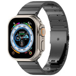 단일 구슬 퀵 릴리스 평면 버클 티타늄 합금 시계 밴드, Apple Watch 46mm / 49mm / 45mm / 44mm용, Apple Watch 42mm / 41mm / 40mm / 38mm용