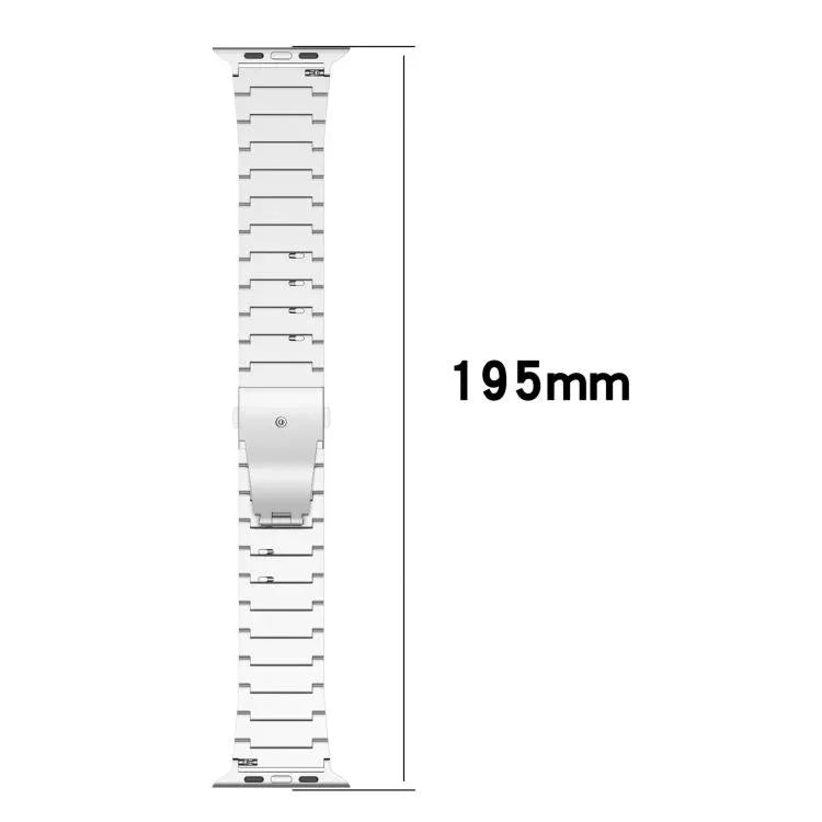 단일 구슬 퀵 릴리스 평면 버클 티타늄 합금 시계 밴드, Apple Watch 46mm / 49mm / 45mm / 44mm용, Apple Watch 42mm / 41mm / 40mm / 38mm용
