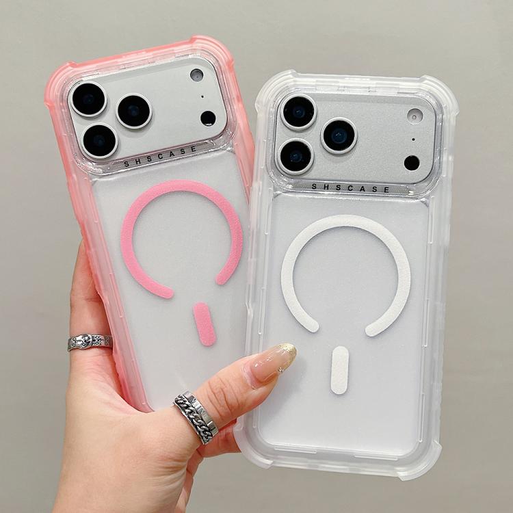 투명 매트 TPU 하이브리드 PC 3-in-1 MagSafe 휴대폰 케이스, 아이폰 17 프로 맥스용, 아이폰 17 프로용, 아이폰 17용, 아이폰 에어용, 아이폰 16 프로 맥스용, 아이폰 16 프로용, 아이폰 16 플러스용, 아이폰 16용