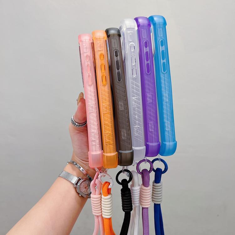 손목 스트랩이 있는 투명 매트 TPU 하이브리드 PC 3-in-1 MagSafe 휴대폰 케이스, 아이폰 17 프로 맥스용, 아이폰 17 프로용, 아이폰 17용, 아이폰 에어용, 아이폰 16 프로 맥스용, 아이폰 16 프로용, 아이폰 16 플러스용, 아이폰 16용