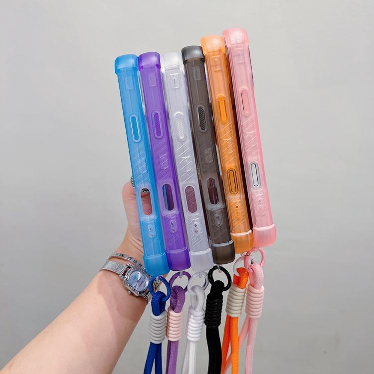 손목 스트랩이 있는 투명 매트 TPU 하이브리드 PC 3-in-1 MagSafe 휴대폰 케이스, 아이폰 17 프로 맥스용, 아이폰 17 프로용, 아이폰 17용, 아이폰 에어용, 아이폰 16 프로 맥스용, 아이폰 16 프로용, 아이폰 16 플러스용, 아이폰 16용