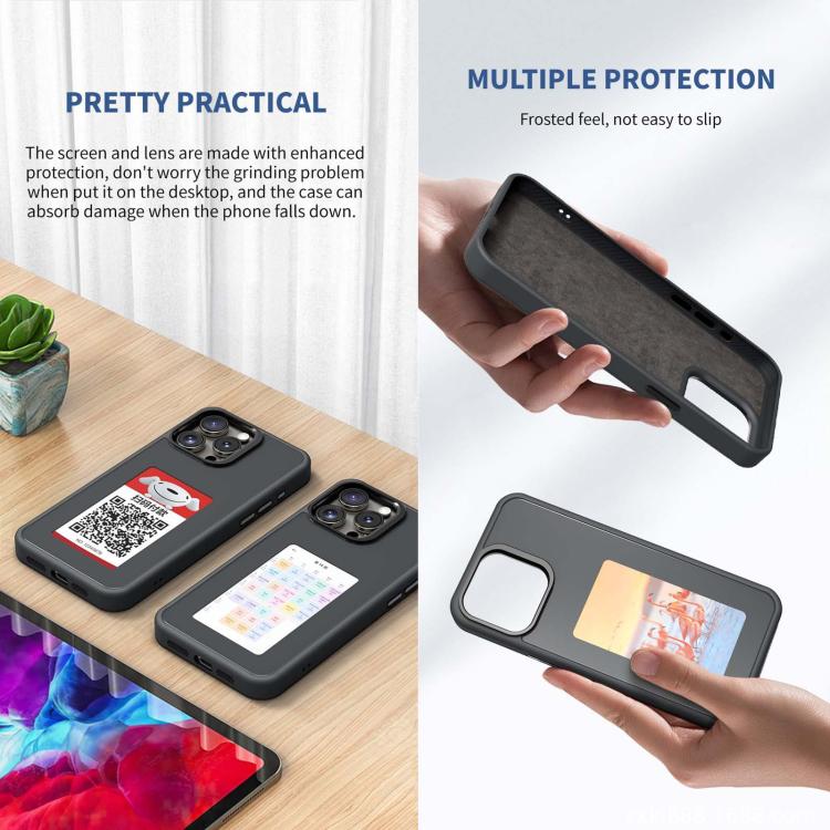 4색 전자잉크 화면 NFC DIY 휴대폰 케이스, 아이폰 17 프로 맥스용, 아이폰 17 프로용