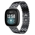 xDfind Fish Scale Texture Metal Watch Band, For Fitbit Versa 4/Versa 3/Sense 2/Sense, For Fitbit Versa 2/Versa/Versa Lite
