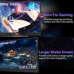 P161Q10G 16.1인치 2.5K 휴대용 모니터 144Hz 확장 스크린, 16.1인치 2.5K 144Hz