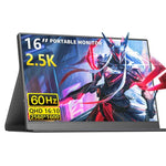 P160Q16BW 16인치 2.5K 휴대용 모니터 게이밍 확장 스크린, 16인치 2.5K 60Hz