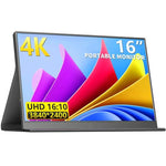 P160A20 16인치 4K 휴대용 모니터 게이밍 확장 스크린, 16인치 4K