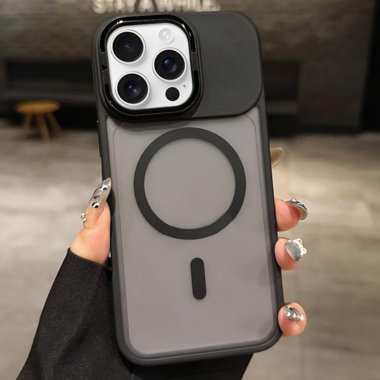 스킨 필 무광 메탈 렌즈 홀더 MagSafe 자석 휴대폰 케이스, 아이폰 17 프로 맥스용, 아이폰 17 프로용, 아이폰 17용, 아이폰 에어용, 아이폰 16 프로 맥스용, 아이폰 16 프로용
