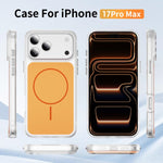 크리스탈 프로스트 스킨 필 자석 MagSafe 휴대폰 케이스, 아이폰 17 프로 맥스용, 아이폰 17 프로용, 아이폰 17용, 아이폰 에어용