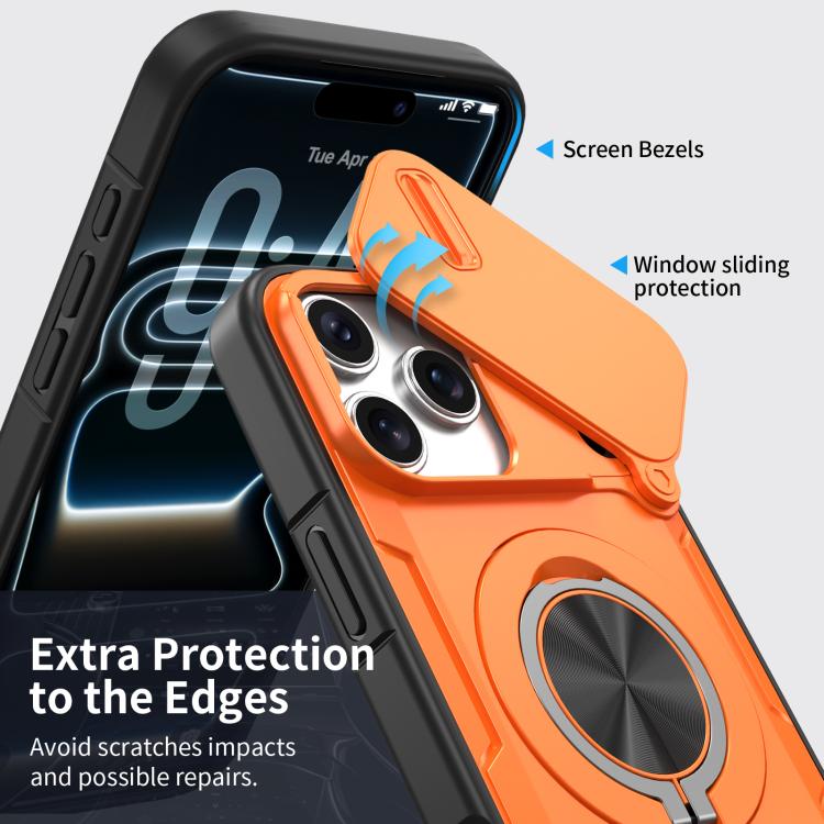Camshield 회전 홀더 MagSafe 폰 케이스, 아이폰 17 프로 맥스용, 아이폰 17 프로용, 아이폰 16 프로 맥스용, 아이폰 16 프로용, 아이폰 16 플러스용, 아이폰 16용, 아이폰 15 프로 맥스용, 아이폰 15 프로용