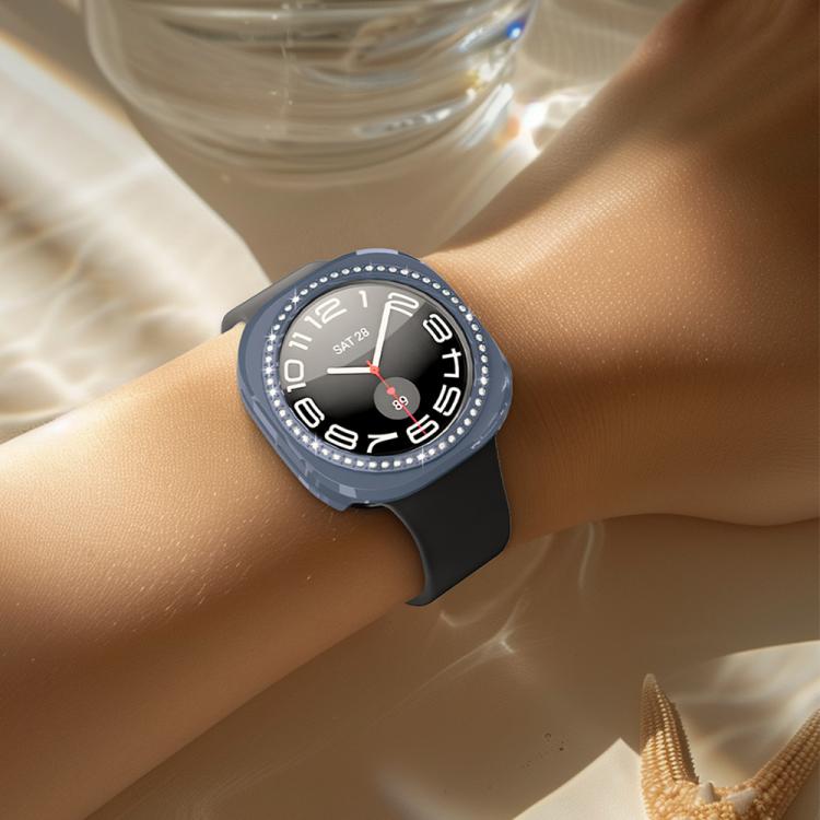 xDfind 단일 행 다이아몬드 홀로우 PC 시계 커버, 삼성 갤럭시 워치 울트라 47mm / 울트라 2025용