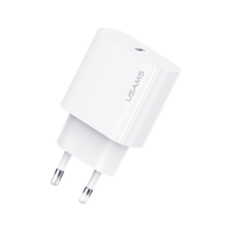 USAMS CC226 T65 PD20W USB-C / Type-C Single Port Fast Charger, EU Plug, CC226
