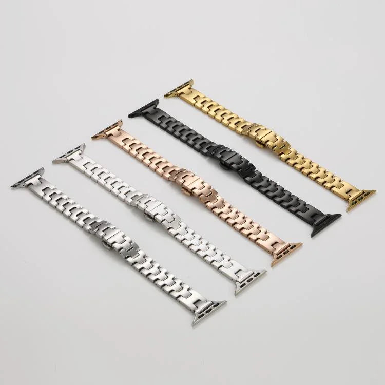 H-스타일 너비 14mm 스테인리스 스틸 메탈 시계 밴드, 애플 워치 46mm / 49mm / 45mm / 44mm용, 애플 워치 42mm / 41mm / 40mm / 38mm용