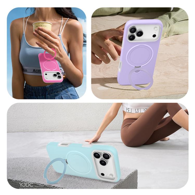 젤리 액체 실리콘 MagSafe 홀더 휴대폰 케이스, 아이폰 17 프로 맥스용, 아이폰 17 프로용, 아이폰 17용, 아이폰 에어용, 아이폰 16 프로 맥스용