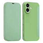 가죽 느낌 모조 액체 스킨 카드 슬롯 휴대폰 케이스, 아이폰 17 프로 맥스용, 아이폰 17 프로용, 아이폰 17용, 아이폰 에어용