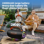 Zealot S167 100W 휴대용 핸드헬드 야외용 RGB 블루투스 스피커