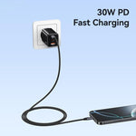 USAMS SJ770 U91 30W Type-C to 8 Pin Aluminum Alloy Fast Charging Data Cable, Length: 1m, SJ770