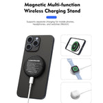 15W Multi-function Magnetic Wireless Charger with Fold Stand