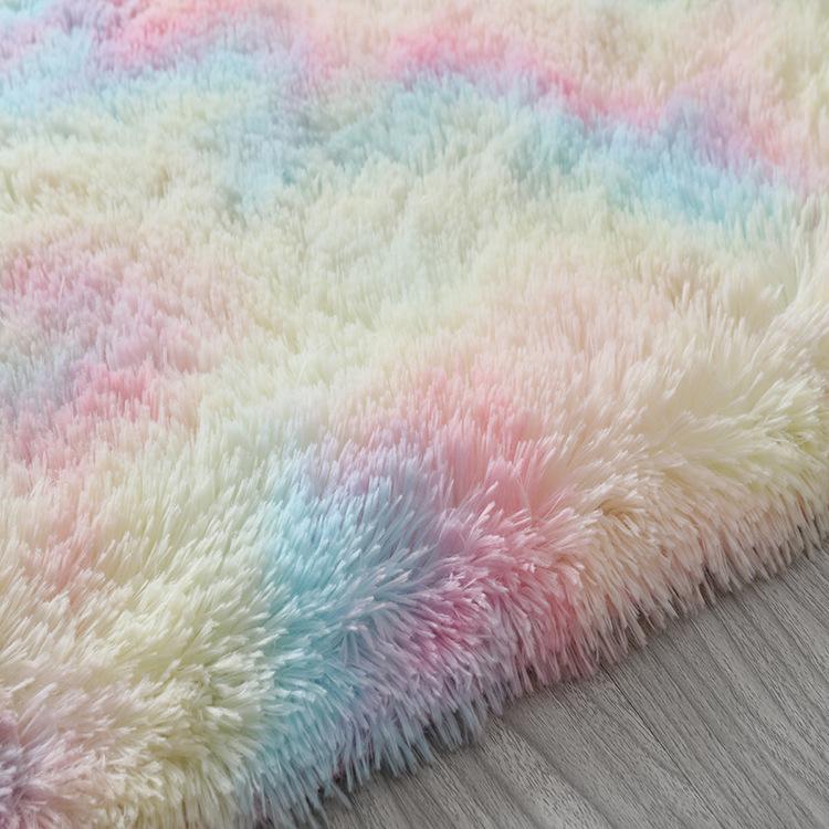 심플 소파 옆 그라데이션 카펫 거실 침실 매트, 무지개 100x200cm, 분홍 보라 100x200cm, 연회색 100x200cm