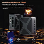 GXMO GH8 Windows 11 Pro 미니 PC, AMD Ryzen 9 8945HS 옥타 코어 프로세서, 메모리 없음, 16GB+512GB