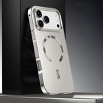 프로스트 마그네틱 쉴드 MagSafe 합금 메탈 폰 케이스, 아이폰 17 프로 맥스용, 아이폰 17 프로용, 아이폰 17용, 아이폰 에어용, 아이폰 16 프로 맥스용, 아이폰 16 프로용, 아이폰 15 프로 맥스용, 아이폰 15 프로용