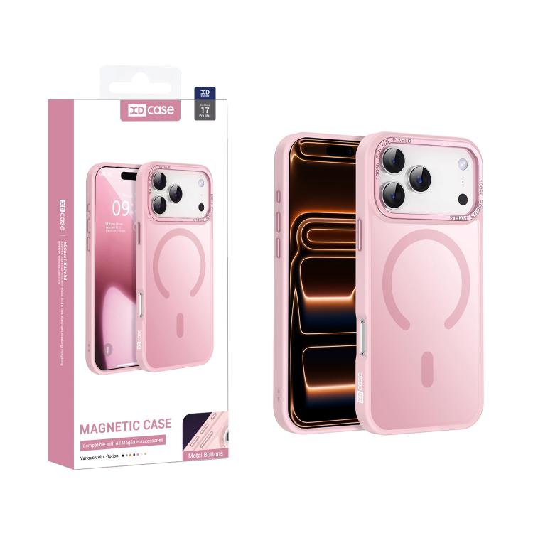 XDcase 메탈 렌즈 프레임 스킨 느낌 마그네틱 폰 케이스, 아이폰 17 프로 맥스용, 아이폰 17 프로용, 아이폰 17용