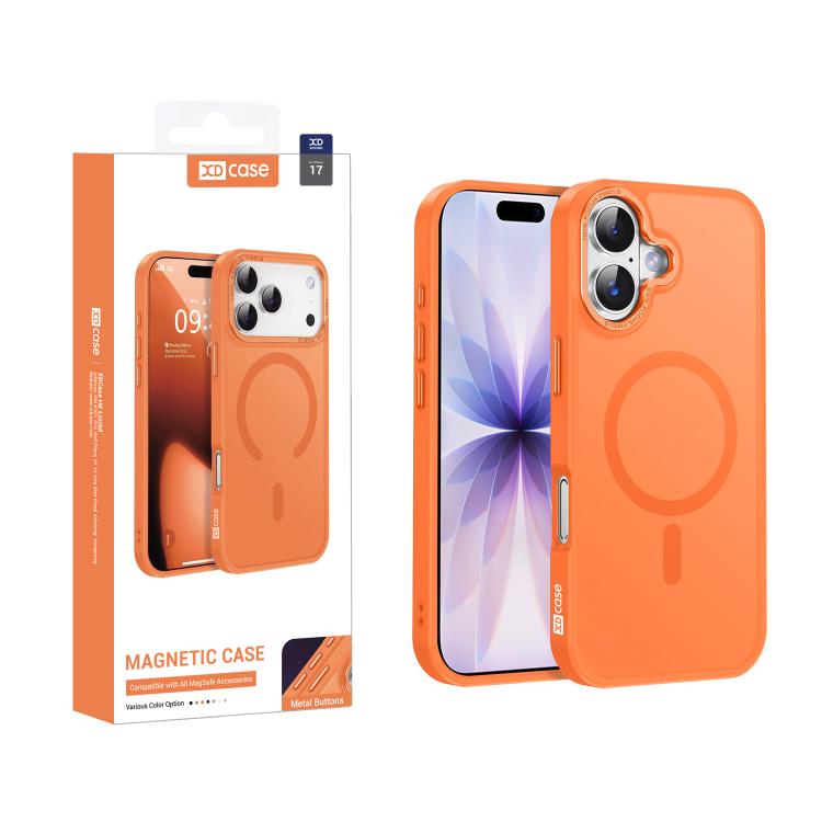XDcase 메탈 렌즈 프레임 스킨 느낌 마그네틱 폰 케이스, 아이폰 17 프로 맥스용, 아이폰 17 프로용, 아이폰 17용
