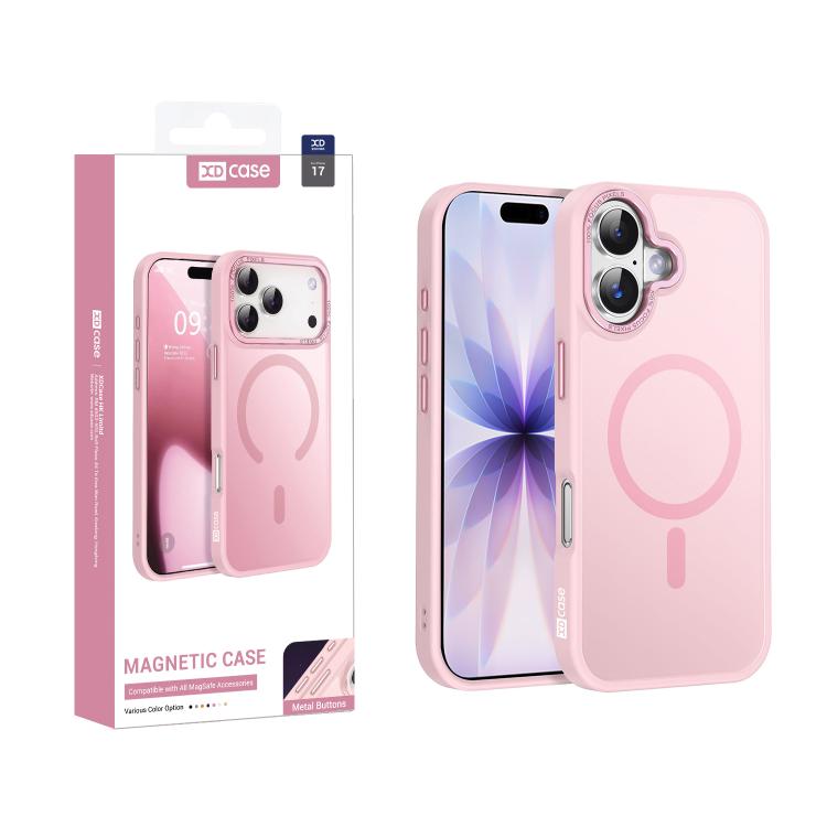 XDcase 메탈 렌즈 프레임 스킨 느낌 마그네틱 폰 케이스, 아이폰 17 프로 맥스용, 아이폰 17 프로용, 아이폰 17용