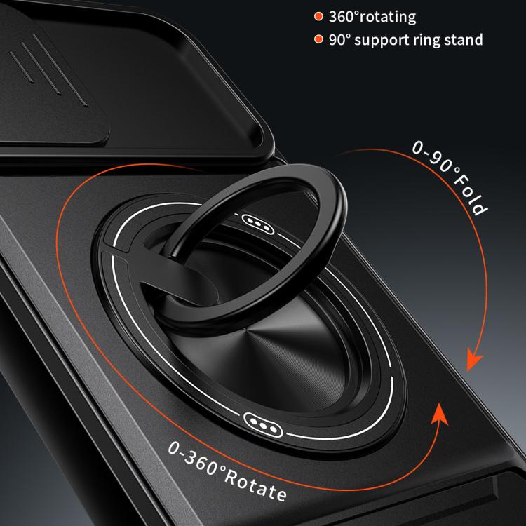 Lens Sliding Window Multifunctional Magnetic Shockproof Phone Case, For iPhone 7 Plus, For iPhone 7
