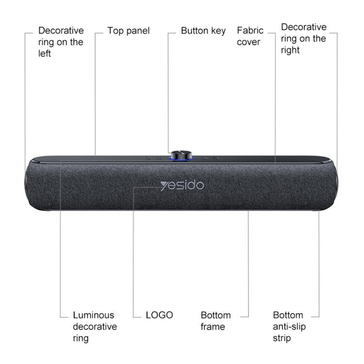 Yesido YSW42 20W Desktop Wireless Bluetooth Speaker, YSW42