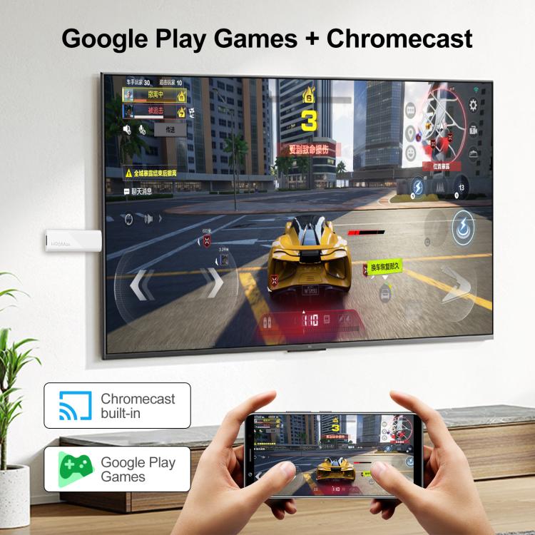 H96 Max H313 안드로이드 14 미니 HD TV 스틱 리모컨 포함, ARM Cortex-A53 쿼드 코어, 2GB+16GB, 2GB+8GB